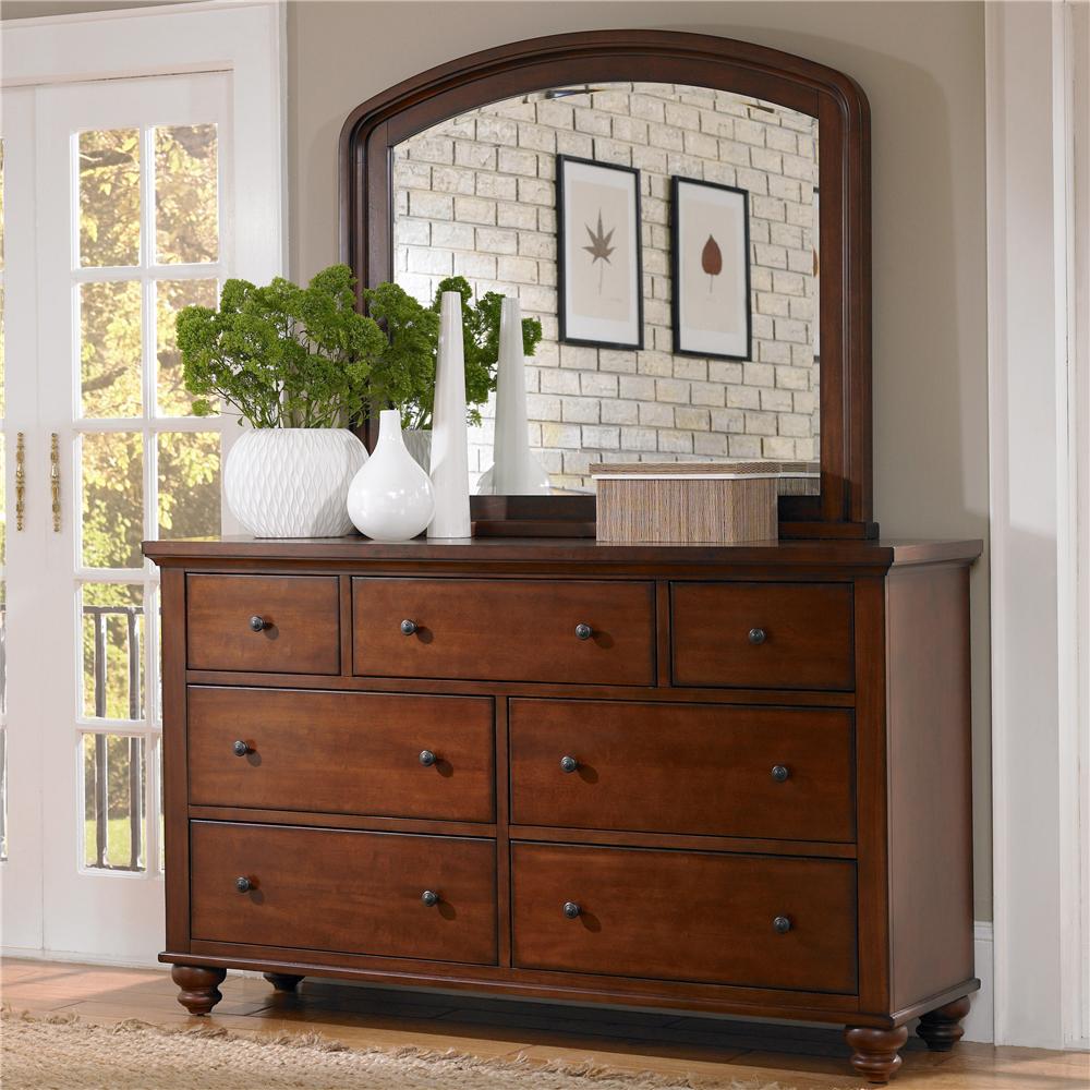 Aspenhome Cambridge Double Dresser Mirror Darvin Furniture Dresser Mirrors